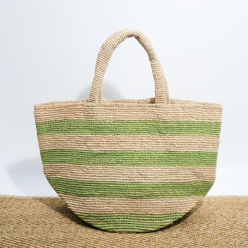 New high-end raffia woven bag straw bag women's large-capacity tote bag holiday style women's bag handbag