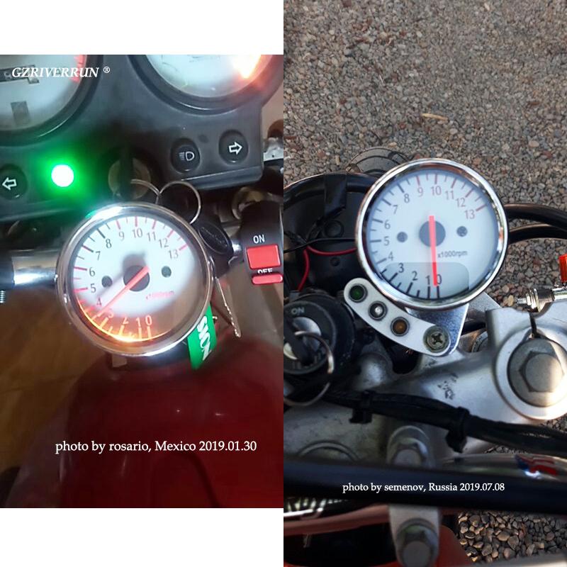 Motorrad Tacho Universal Backlit 12V Zubehör Geschwindigkeitsmesser Tachoanzeige Hintergrundbeleuchtung für Yamaha FZS 1000 Fazer GN 125 ...