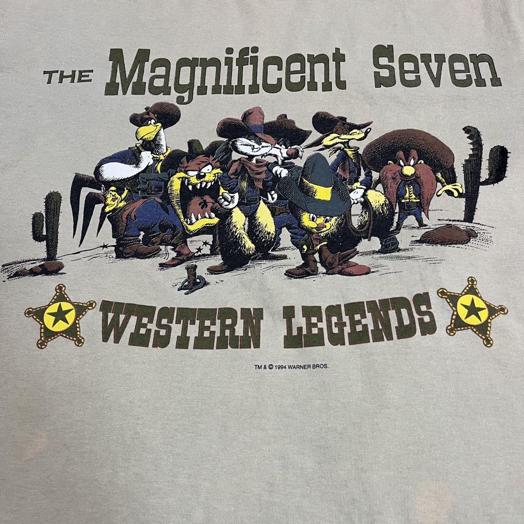 

[Б/У] Аниме-футболка Looney Tunes, Размер L, Одинарная строчка, 90-е