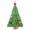 Fabric Christmas Advent Calendar with Pockets Xmas Tree Empty Cloth Reusable Hanging Storage Bag dvent Calendar to Fill 24 Days