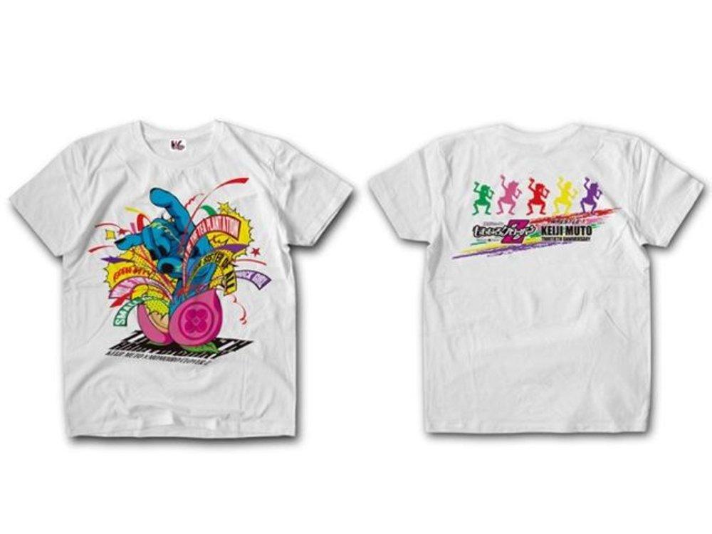 

Keiji Muto 30th Anniversary Pro Wrestling Debut T-Shirt VS Momoiro Clover Z ver.2 White Medium