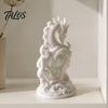 3D Printed Dragon Ornament Chinese Statue, Compact Figurine, Fine Detail Small Statue 8cm Carving Design, Creative for Office Desk Decor Unique