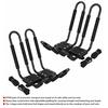 Kayak Carrier Rack Set Canoe Boat Surf Ski Roof Top Mount Bar Rack Car SUV Crossbar