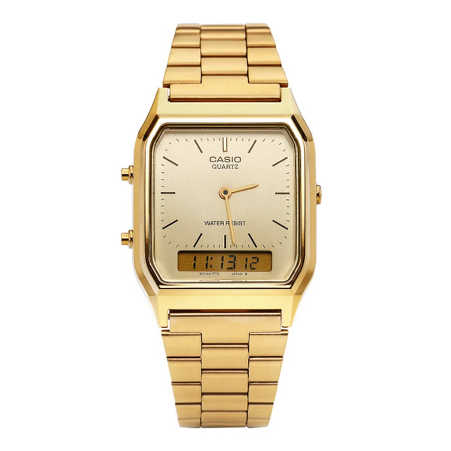 [Casio] AQ-230GA-9DHDF (AQ-230GA-9D) Аналоговые цифровые квадратные винтажные ретро-часы унисекс из металла