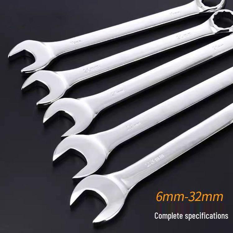Dual-Purpose Open-End & Torx Wrench Tool - 45 Steel Mirror Finish