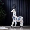 Chinese Style Blue and White Porcelain Animal Sculpture Decoration Ceramic Handicraft Ceramic Ornaments Home Decoration