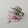 Kids Bucket Hat WEGO Letter Embroidery Color Block Thin Quick-Dry Sun Hat with Neck Flap UV Protection for Outdoor Activities