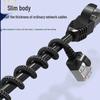 JUXIN Cat6a 10 Gigabit Slim Braided Ethernet Patch Cable