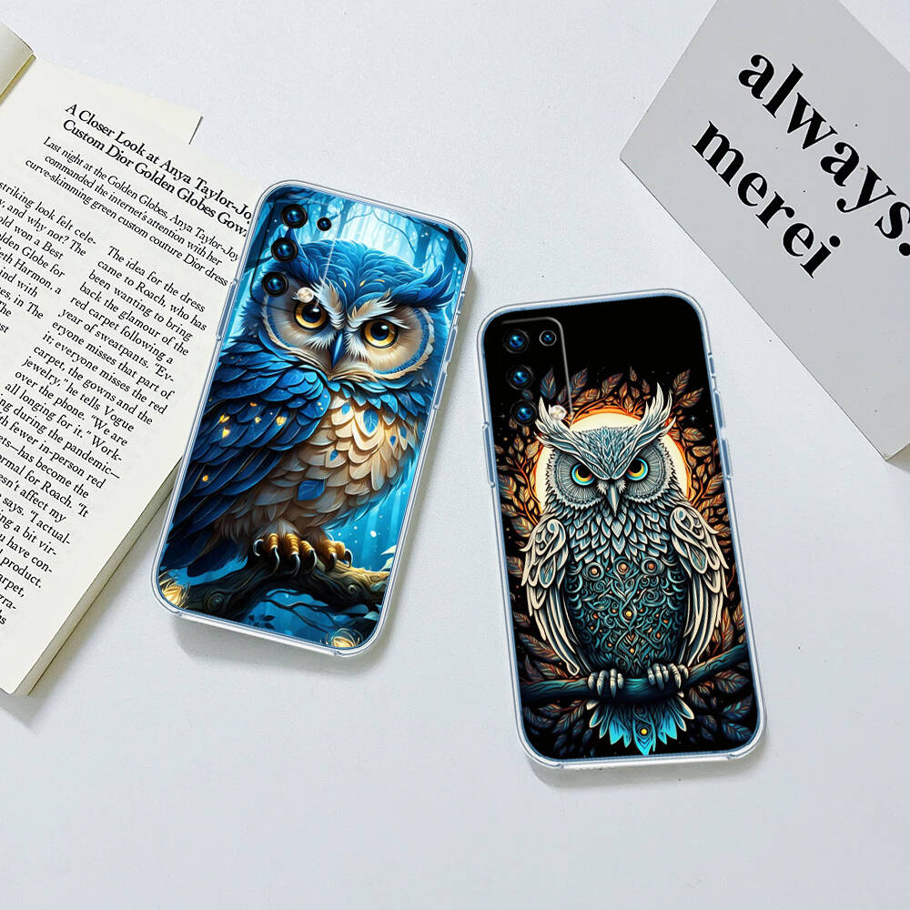 Cartoon Art Owl Phone Case for Motorola G14 G15 G24 G30 G31 G32 G34 G41 G42 G51 G52 G50 G60S G60 G62 G72 G71 G73 G84 G85 G200 E32