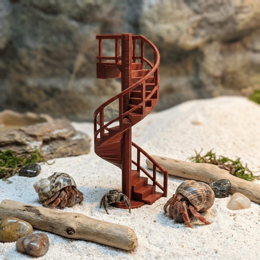 Multi-Level Crab Habitat Decoration Magnetic Climbing Enclosure Bridge Terrarium Decoration