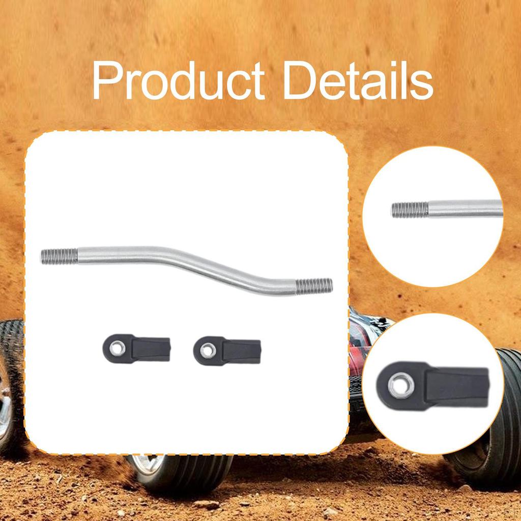 Servo Linkage Spare Parts, Stainless Steel Rod Link Linkage, Steering for TRX4 Trucks DIY