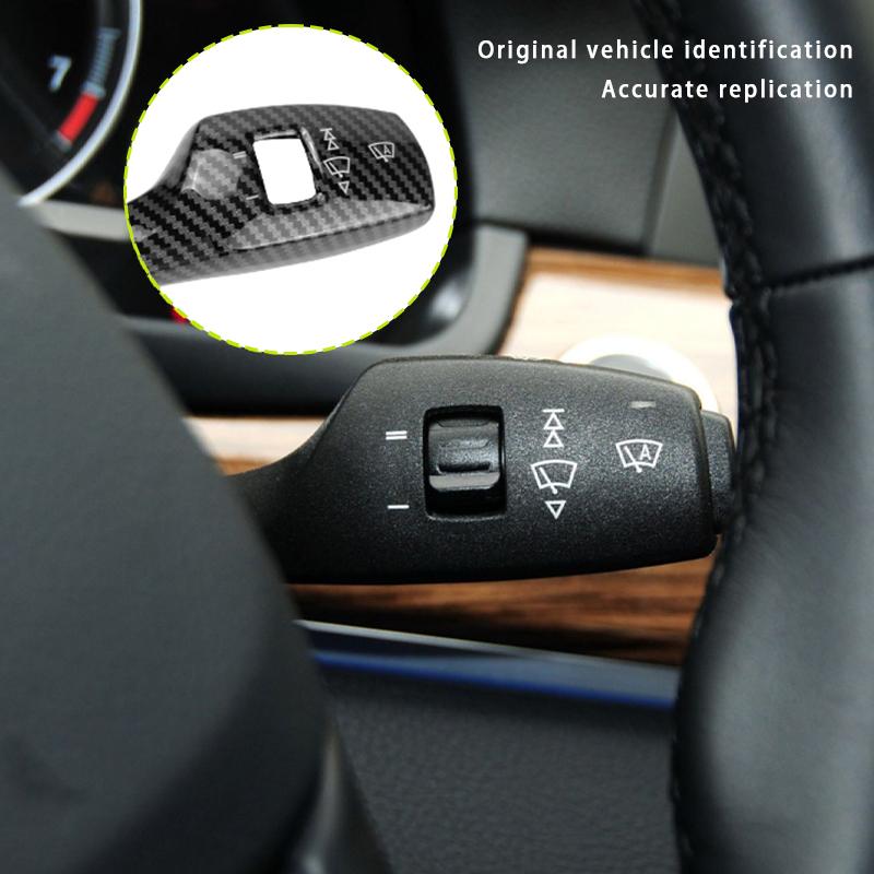 Turn Signal Wiper Switch Trim Steering Wheel Headlight Switch Control Cover Interior Accessories For BMW 1 3 4 5 6 7 Series