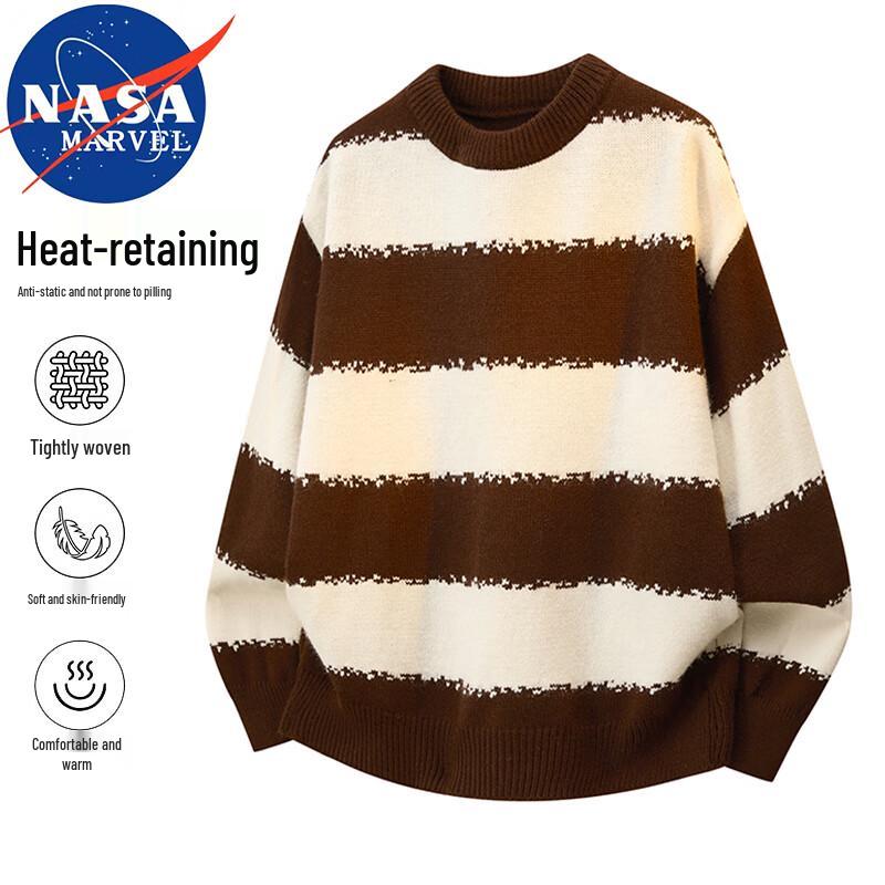 

NASA MARVEL Men s Colorblock Round Neck Sweater 3XL