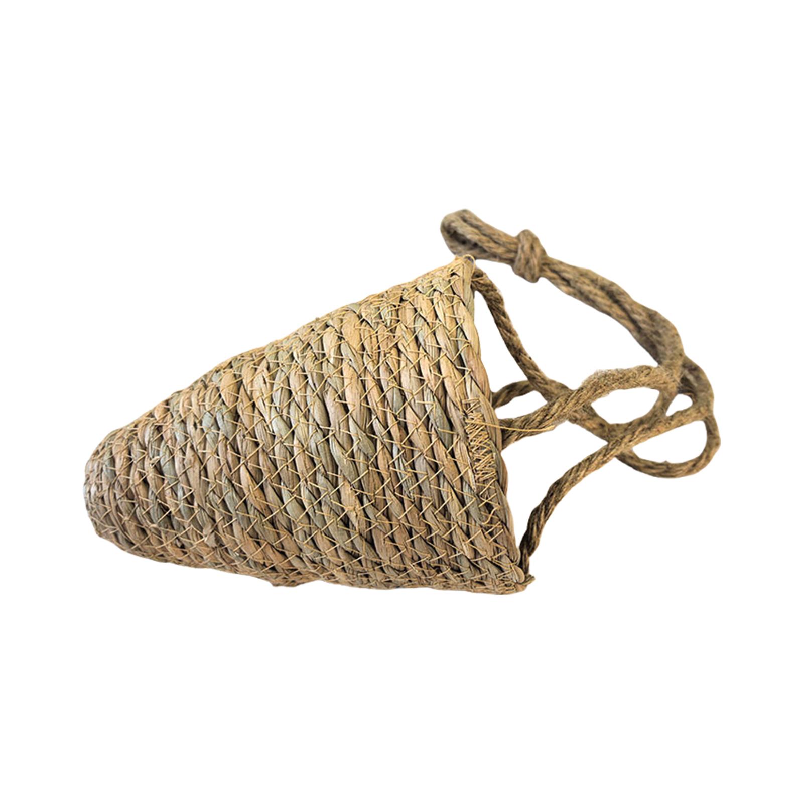 

Плетеные вручную подвесные кашпо из веревки, декоративная настенная корзина с текстурой рогоза, подходят для настенного декора и решения для хранения