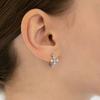 Antique Cross Cubic Hoop Earrings EC3333