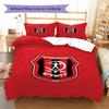 Hapoel Jerusalem Pattern Bedding Set Quilt Cover Pillowcase Home Decor Gift (1 * duvet cover + 2 * pillowcase, without core)