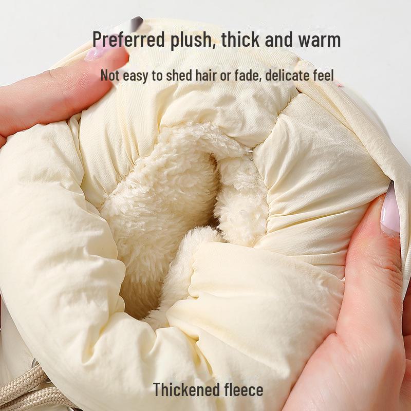 Cozy Thick-Soled Cotton Slippers for Couples, Non-Slip, Velvet-Lined, Perfect for Indoor Winter Warmth.