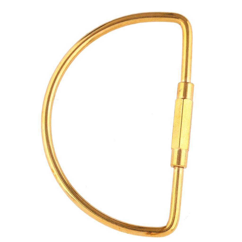 Brass Screw Lock Carabiner Clip Hook Keychain Key Ring DIY Gift