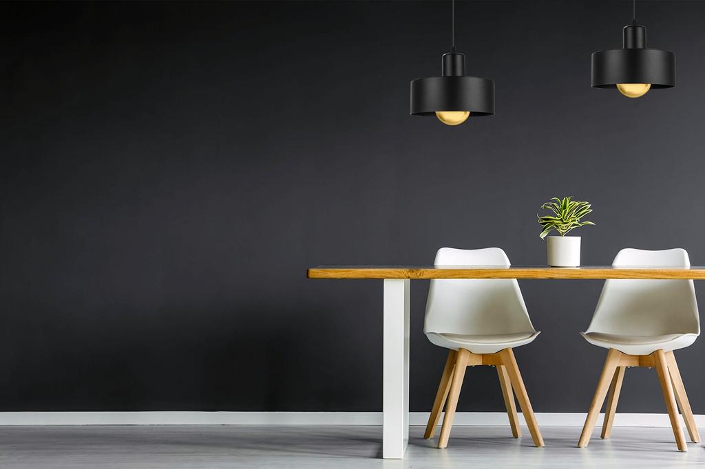 MODERN CEILING HANGING LAMP, METAL LAMPSHADE