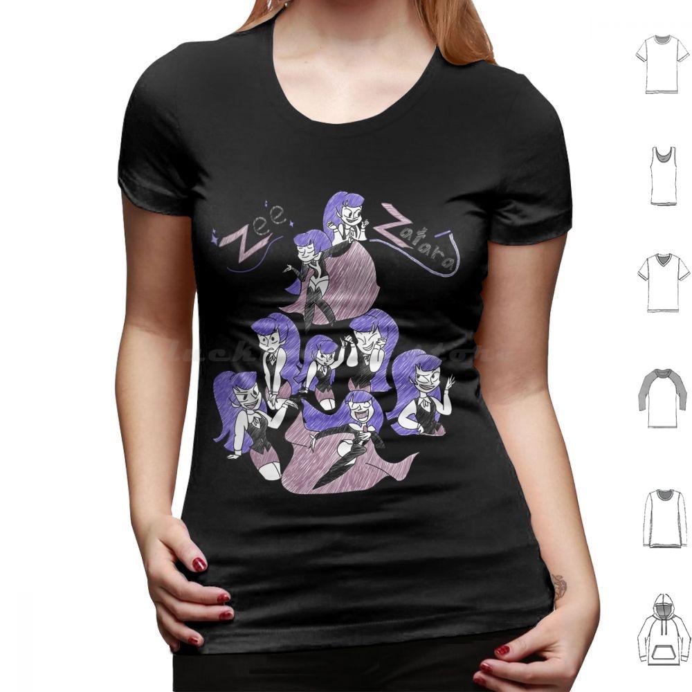 Sketchy Zee Zatara T Shirt Cotton Men Women DIY Print Zee Zatara Comics Zatana Superhero Girls Cartoon Magic Cartoons Magician