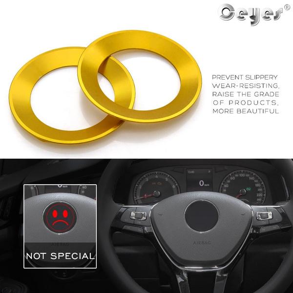 Car Steering Wheel Stickers Emblem for  Golf 6 7 Polo CC Tiguan Passat Accessories Car Styling