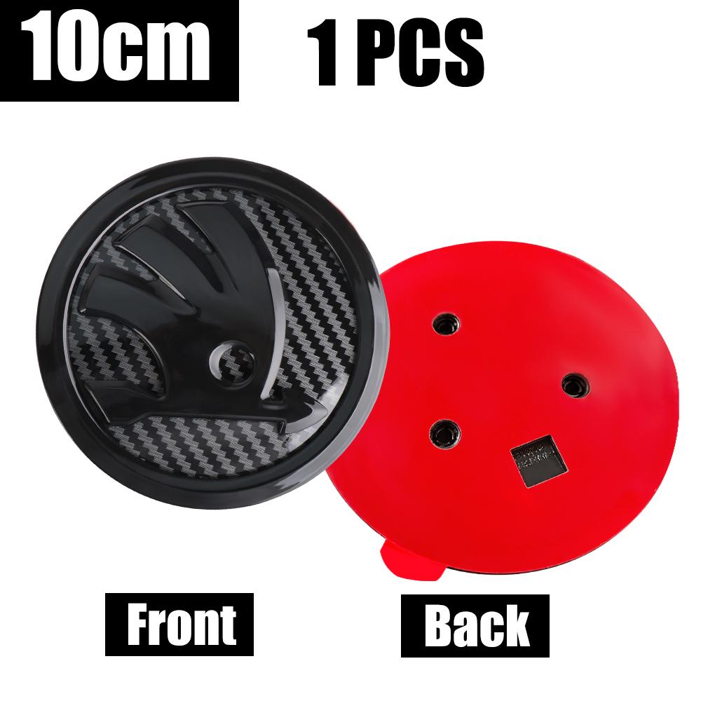 2026 Fierbinte 8/9/10cm Emblema Fibra de Carbon Capotă Față Mașină Autocolant Logo Portbagaj Spate Pentru Skoda Octavia Karoq Skoda S VII Fabia Kam