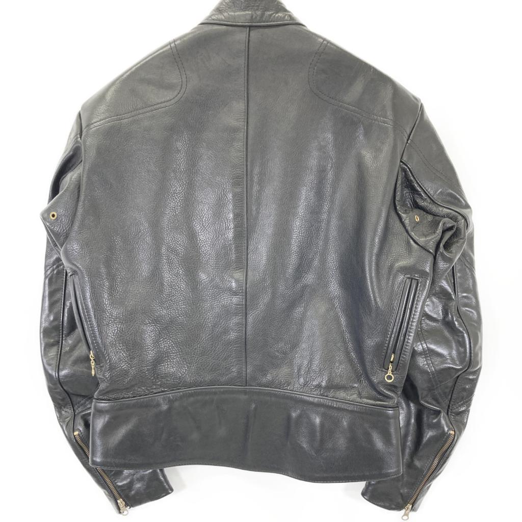VANSON BLACK MANX SINGLE RIDER'S JACKET Jacket 42 blackUsed