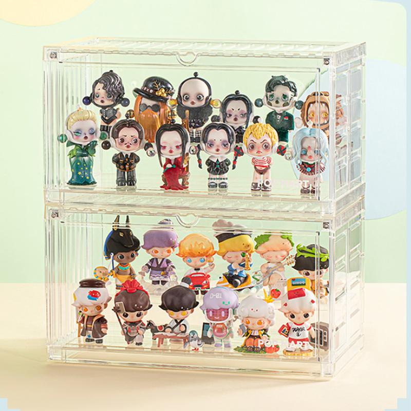 New POP MART Container Figure Transparent Display Case Model Accessories 220500135-1