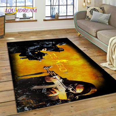 CS GO,Counter Strike Game Gamer HD Rug Carpet for Living Room Bedroom Decor,Floor Mat Non-slip Decoration for Sofa Doormat Gift