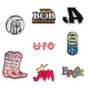 Band Logo English Letters Enamel Badge Brooch - Backpack, Lapel Pin, Party Accessory, Gift