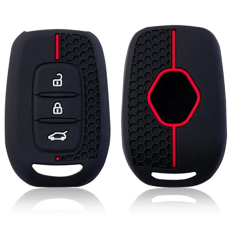 Silicone Car Remote Key Shell Case For Renault Duster Sandero Logan Clio Captur Laguna Scenic Fob 2/3 Buttons