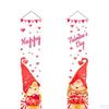 Garden Flag Decor Printed Romantic Holiday Banner Anniversary Valentines Day Party