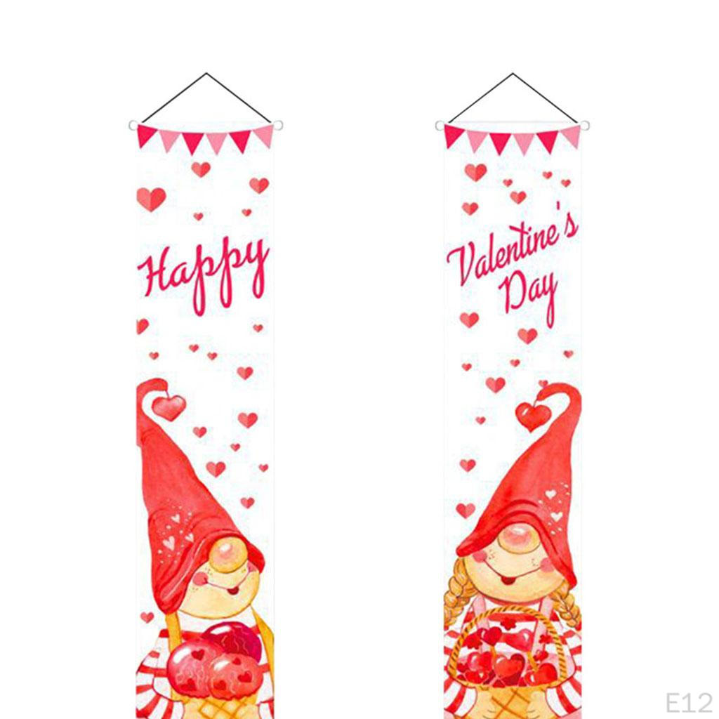 Garden Flag Decor Printed Romantic Holiday Banner Anniversary Valentines Day Party