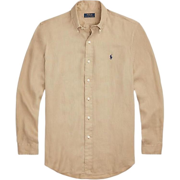 

Рубашка с длинным рукавом на пуговицах однотонная Polo Ralph Lauren Custom Edition Мужские рубашки Бежевый MNPOWOV16822774250 L