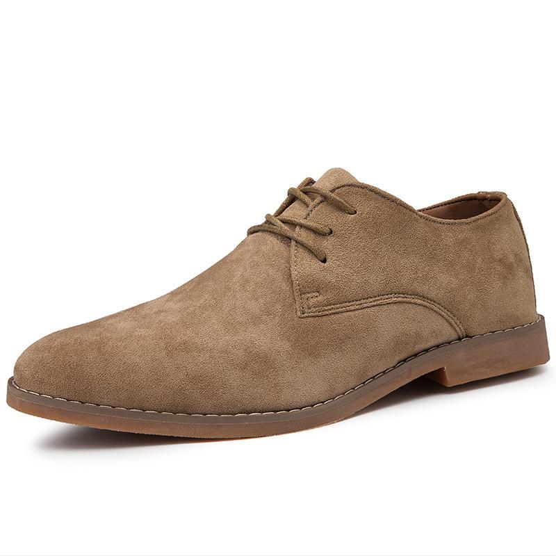 Herresko England Trend Fritidssko Herre Semsket skinn Oxford Wedding Leather Dress Sko Herre Flats Zapatillas Hombre Plus Størrelse 46