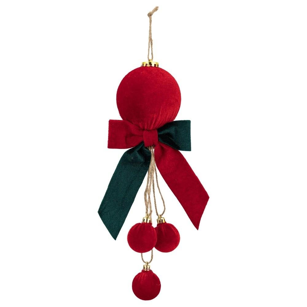 Anhänger Weihnachts-Schleifenknoten-Kugel-Anhänger Zarte Weihnachts-Ornamente Weihnachts-Hänger Wohnzimmer