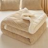 Thickened Double Layer Milk Velvet Lamb Velvet Blanket Office Nap Blanket Student Dormitory Shoulder Wrap Woolen Blanket