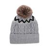 Thickened Knitted Hat with Pompom Winter Hat Warm Warm Cap  Men