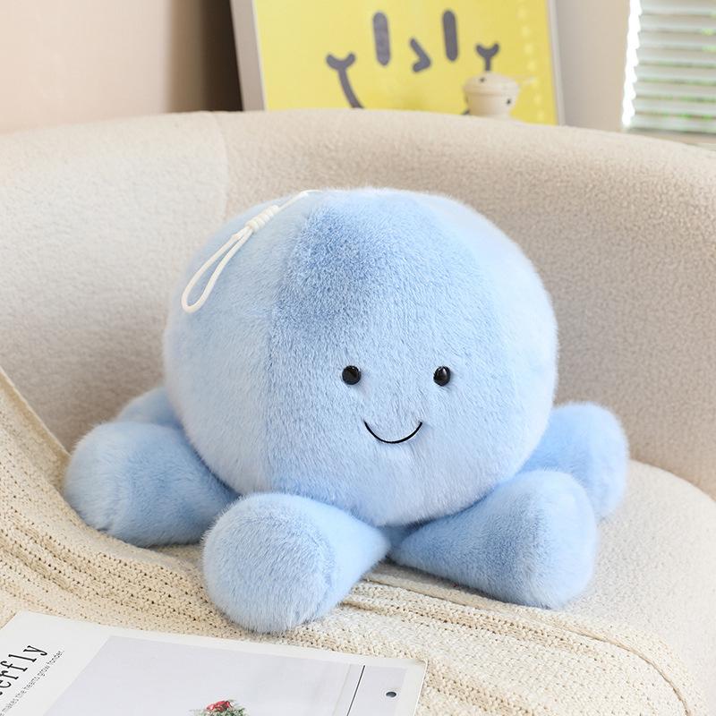 Rotating Octopus & Jellyfish Plush Doll Pillow - Cute Cartoon Stuffed Toy Gift for Girls