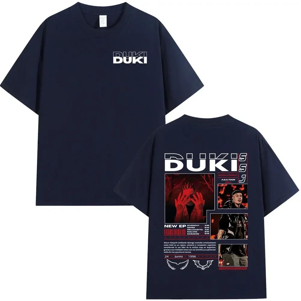 Rapper Duki ADA Tour Merch T-shirt Men's Women Clothing Cozy T-shirts Hip Hop Short Sleeve T Shirts Streetwear