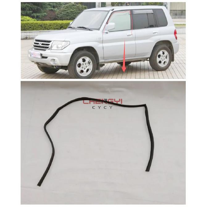 1PCS Glass Mud Channel Window Sealant Strip For Pajero Montero IO Shogun Pinin H76W H77W MR351331 MR351332 MR365514 MR365513 Front left