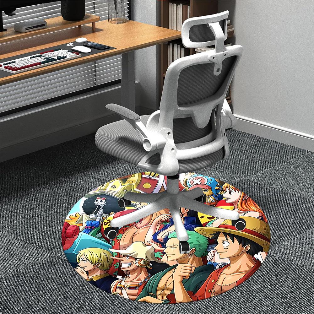 O-One Piece Crew Office Round Area Rug, Under Office Chairs Bedroom Living Room Home Decor  a1022127 80cm by 80cm