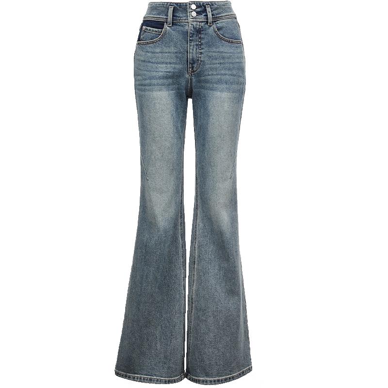 

ONLY Women s 2024 Fall Washed High-Waisted Flare Jeans XS
