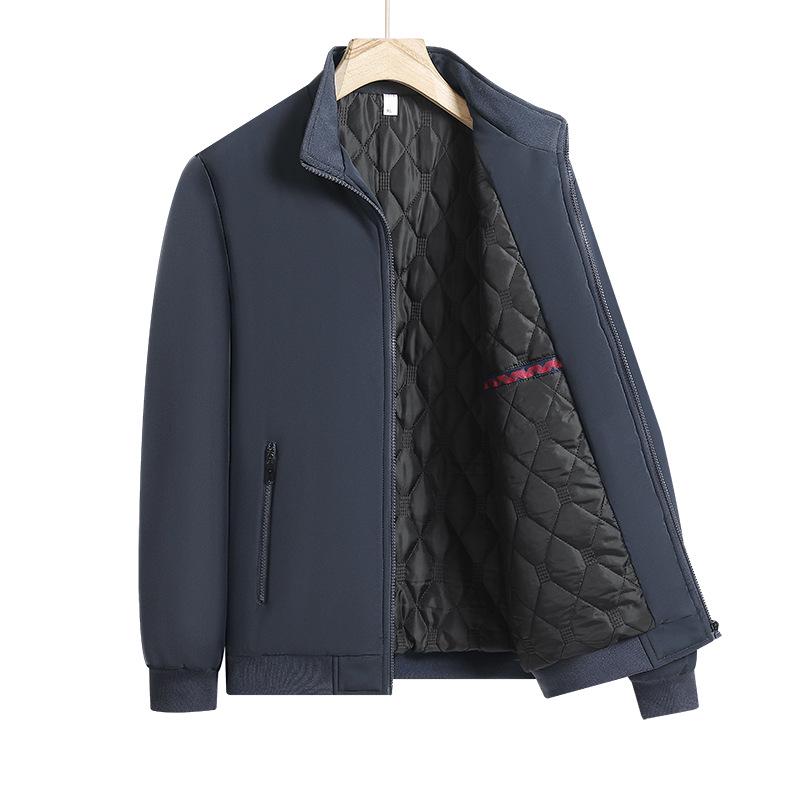 Men's 2025 Spring Stand-Collar Casual Jacket - Loose Warm Versatile Baseball Coat