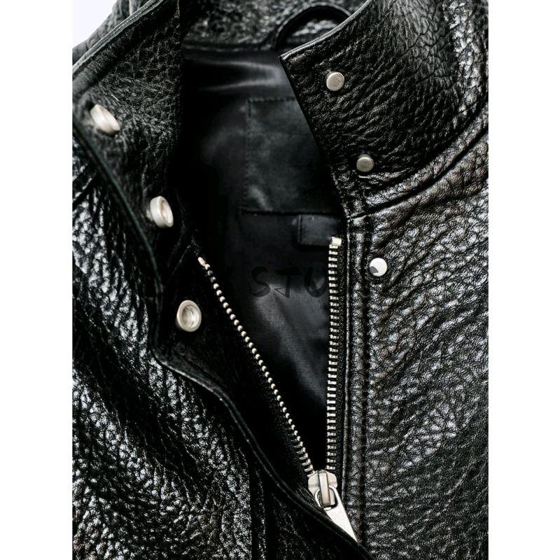 Autumn New Women Clothes Boyfriend Style Turtleneck Long Sleeve PU Leather Bomber Jacket Outerwear 2969064