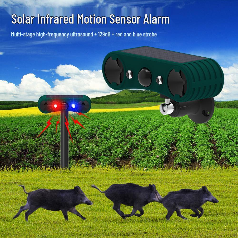 Solarbetriebener Wildtieralarm & Licht zum Schutz von Bauernhöfen