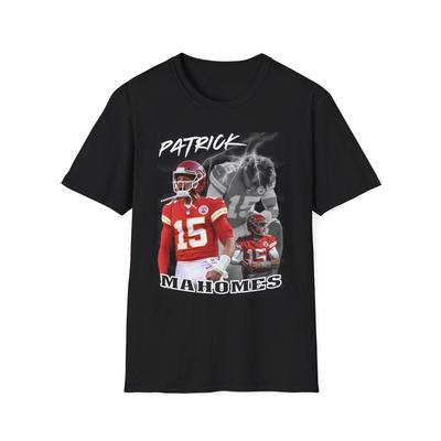 Patrick Mahomes Graphic Tee: Unisex NFL Football Fan Shirt and Kids Tshirt