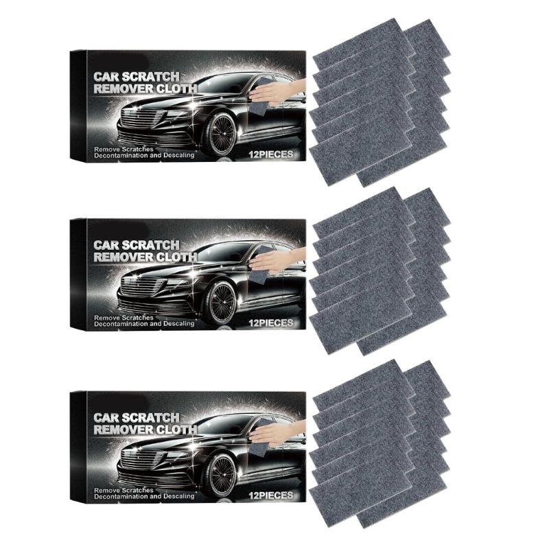 

(Pack of 12) Auto Scratch Removal Fabric Car Scratch Repair for Easy Surface Renewal on Vehicles 1