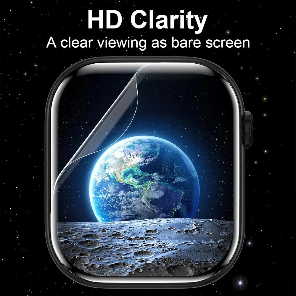 Hydrogel Film for Apple Watch 11 10 46mm 42mm 9 8 7 45mm 41mm Ultra 3 2 49mm Screen Protector iWatch Series 6 5 4 SE 3 44mm 40mm