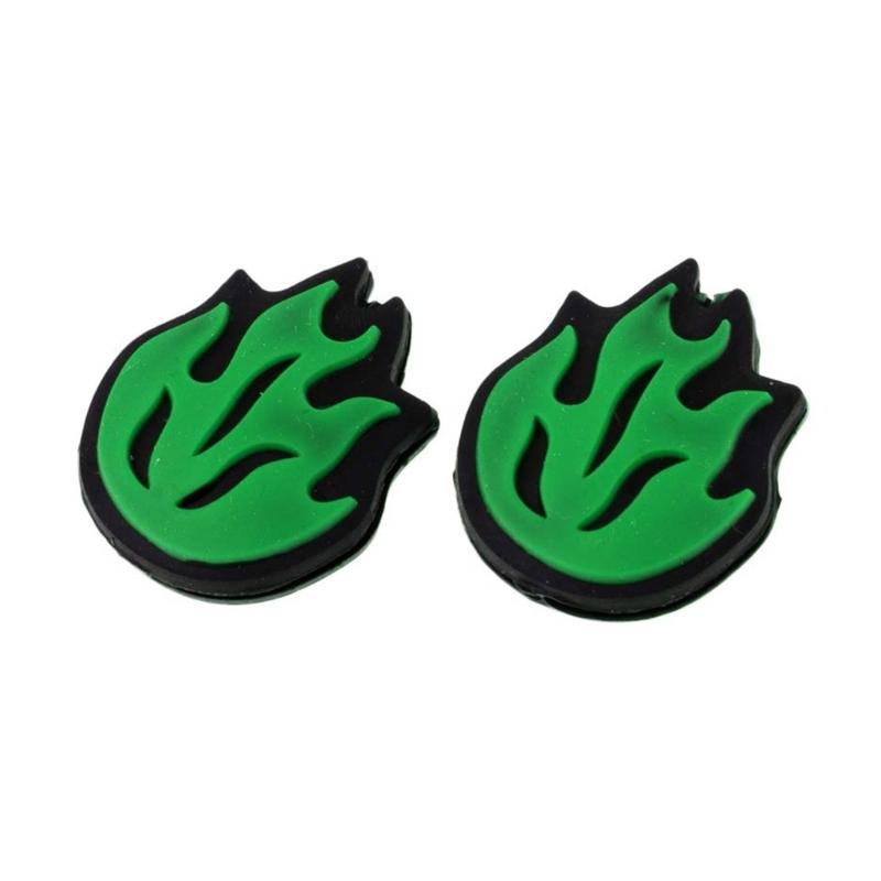 2Pcs Tennis Vibration Dampener Silicone Racquet Shock Absorbers Flame Shape Tennis Racket Dampeners Tennis Accessories